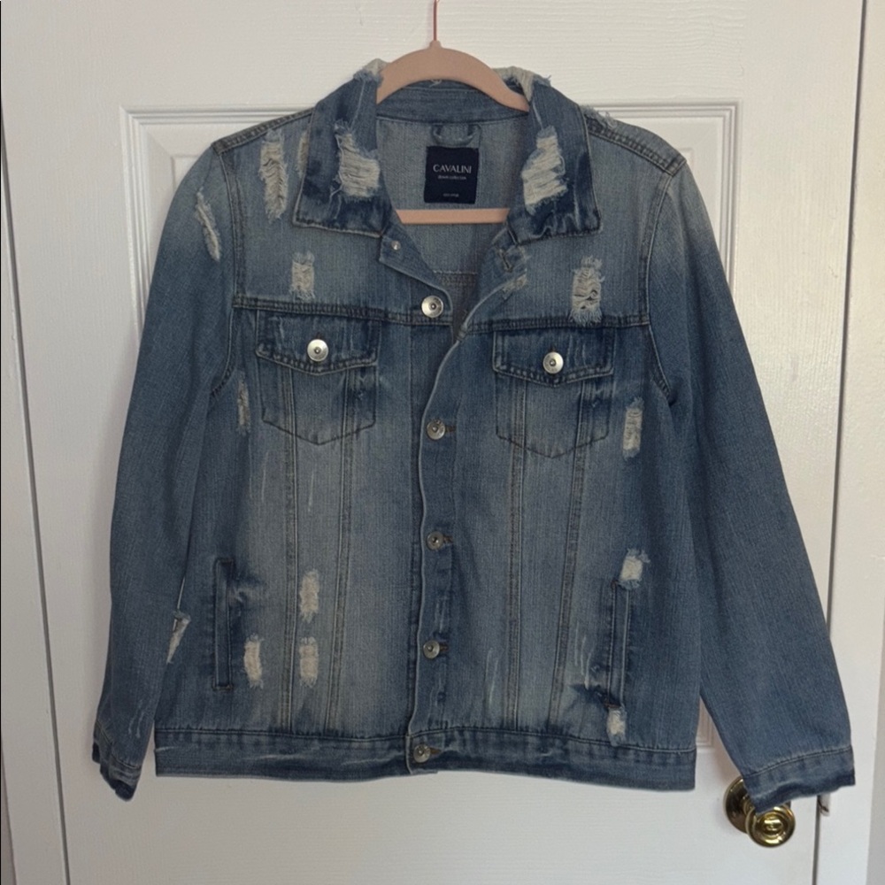 Distressed Denim Jacket